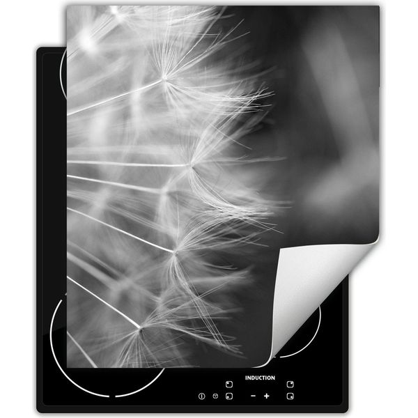 Darhaus Piastra Di Copertura Per Stufa 45X52 Cm Tappetino Antiscivolo Roll-Up, Grigio - Fiori-image