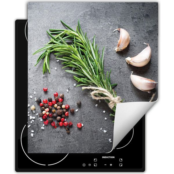Darhaus Piastra Di Copertura Per Fornelli 45X52 Cm Tappetino Antiscivolo Roll-Up, Ardesia - Spezie-image