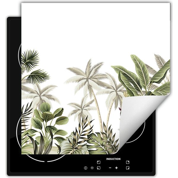 Darhaus Piastra Di Copertura Per Stufe 60X52 Cm Tappetino Antiscivolo Roll-Up, Verde - Foresta-image