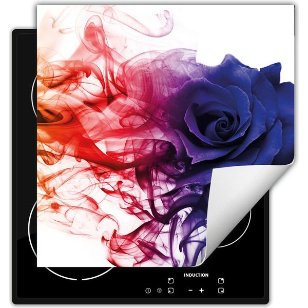 Darhaus Piastra Di Copertura Per Stufe 50X52 Cm Tappetino Antiscivolo Roll-Up, Colorato - Rose-image
