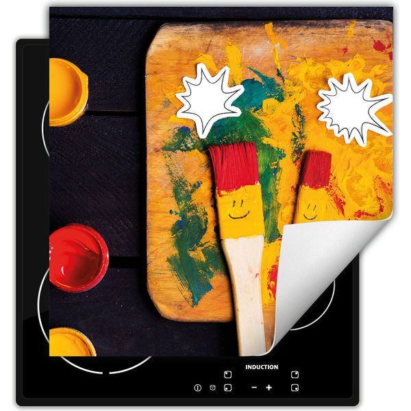 Darhaus Piastra Di Copertura Per Fornelli 50X52 Cm Tappetino Antiscivolo Arrotolabile, Colorato - Malto-image