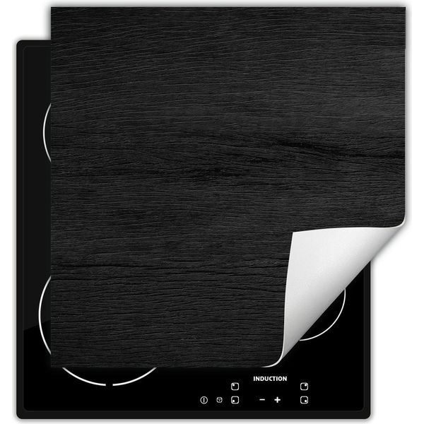 Darhaus Piastra Di Copertura Per Stufe 50X52 Cm Tappetino Antiscivolo Roll-Up, Nero - Legno-image