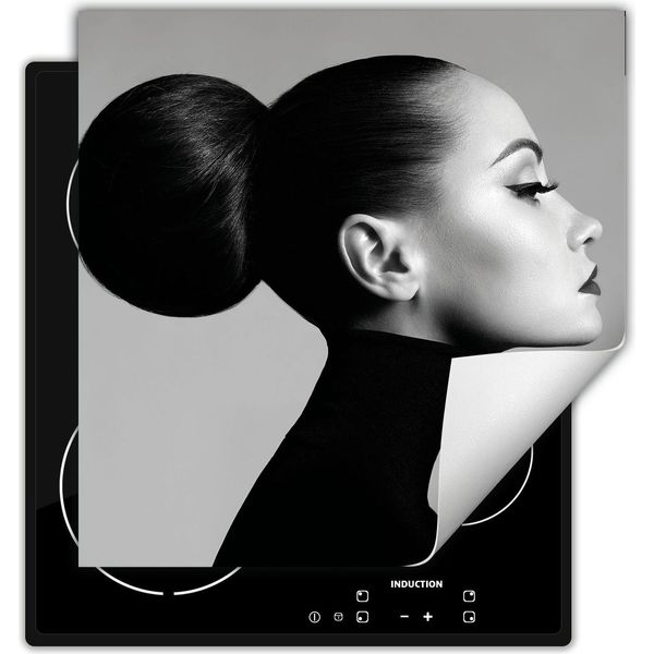 Darhaus Piastra Di Copertura Per Stufa 50X52 Cm Tappetino Antiscivolo Roll-Up, Grigio - Donna-image