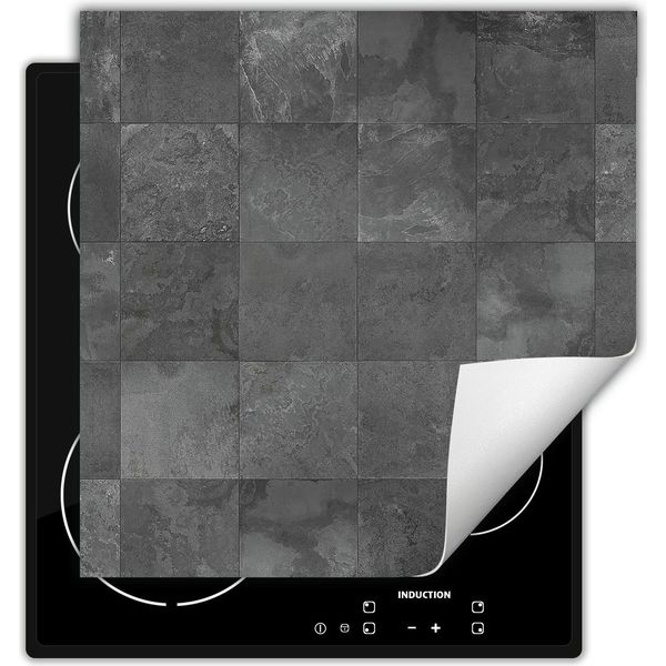 Darhaus Piastra Di Copertura Per Stufe 60X52 Cm Tappetino Antiscivolo Roll-Up, Grigio - Piastrelle-image