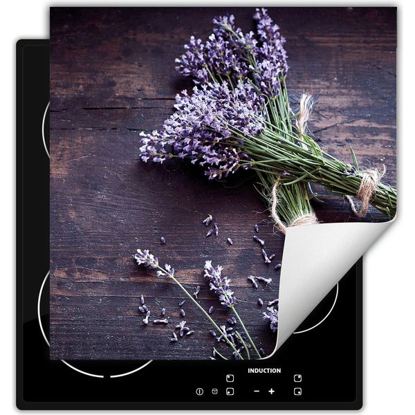 Darhaus Piastra Di Copertura Per Stufe 50X52 Cm Tappetino Antiscivolo Roll-Up, Lavanda - Legno-image
