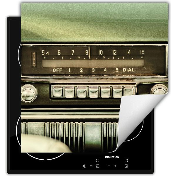 Darhaus Piastra Di Copertura Per Fornelli 50X52 Cm Tappetino Antiscivolo Roll-Up, Radio - Auto-image