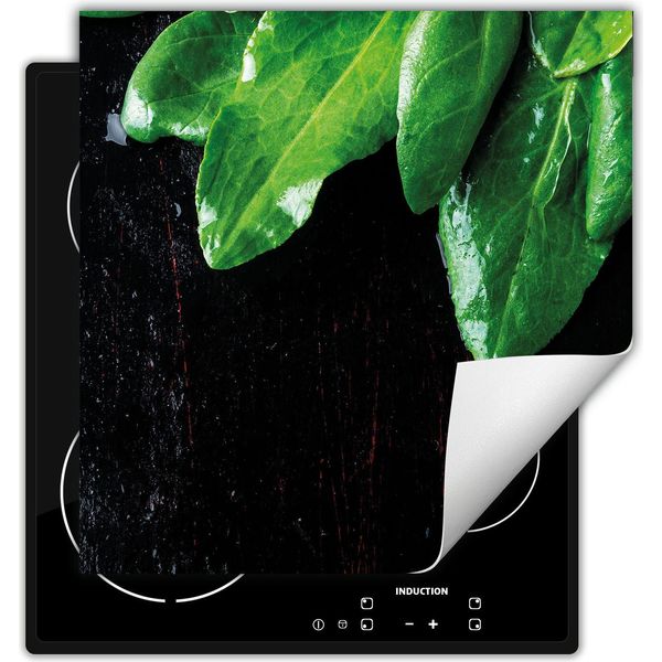 Darhaus Piastra Di Copertura Per Fornelli 50X52 Cm Tappetino Antiscivolo Roll-Up, Nero - Cucina-image