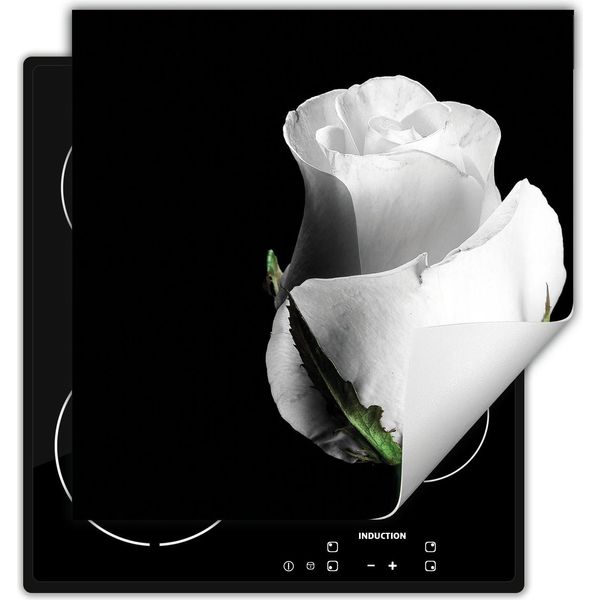 Darhaus Piastra Di Copertura Per Stufa 60X52 Cm Tappetino Antiscivolo Roll-Up, Nero - Tulipano-image