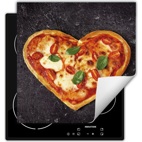 Darhaus Piastra Di Copertura Per Fornelli 50X52 Cm Tappetino Antiscivolo Roll-Up, Ardesia - Pizza-image