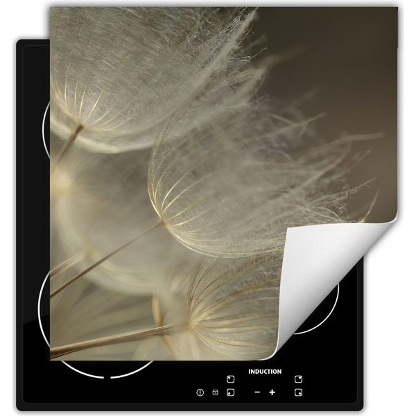 Darhaus Piastra Di Copertura Per Stufa 60X52 Cm Tappetino Antiscivolo Roll-Up, Grigio - Fiori-image