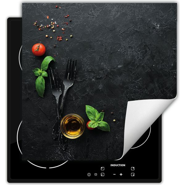 Darhaus Piastra Di Copertura Per Fornelli 50X52 Cm Tappetino Antiscivolo Roll-Up, Ardesia - Cucina-image