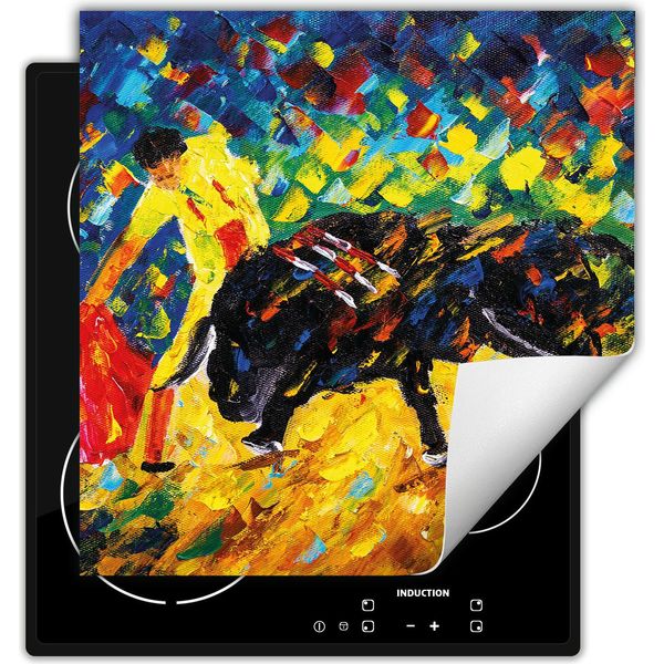 Darhaus Piastra Di Copertura Per Stufe 60X52 Cm Tappetino Antiscivolo Roll-Up, Colorato - Toro-image