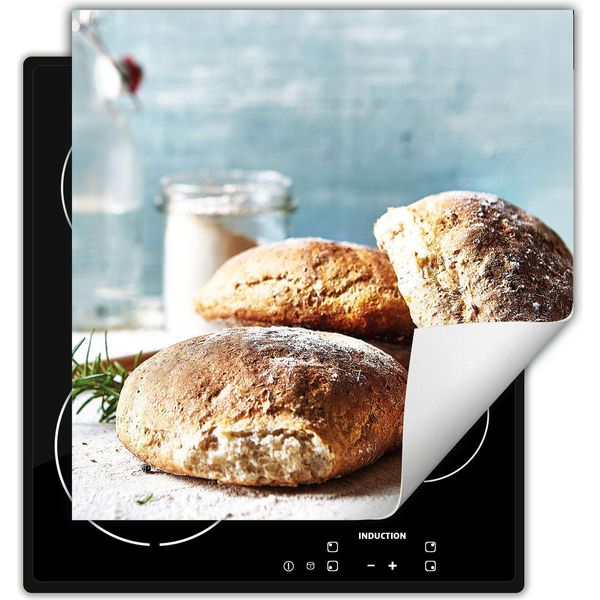 Darhaus Piastra Di Copertura Per Fornelli 50X52 Cm Tappetino Antiscivolo Roll-Up, Pane-image