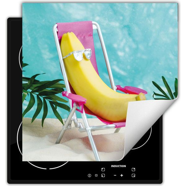 Darhaus Piastra Di Copertura Per Stufa 60X52 Cm Tappetino Antiscivolo Roll-Up, Spiaggia-image