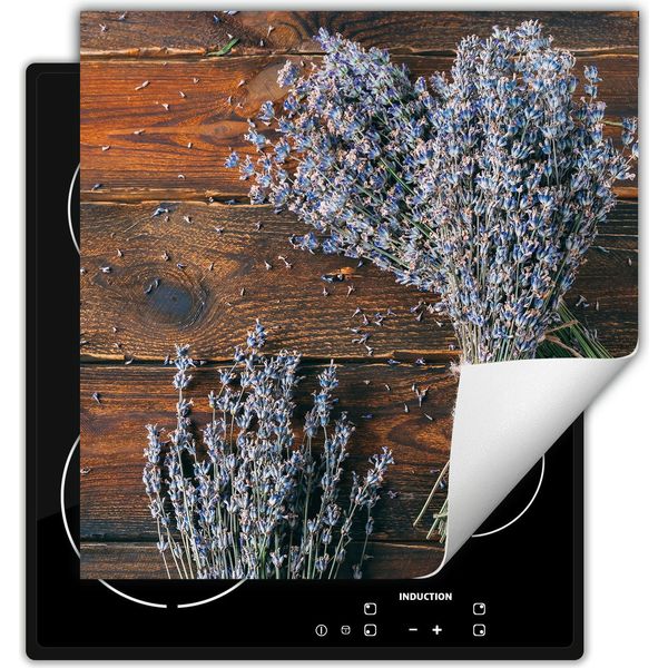Darhaus Piastra Di Copertura Per Stufa 60X52 Cm Tappetino Antiscivolo Roll-Up, Lavanda - Legno-image