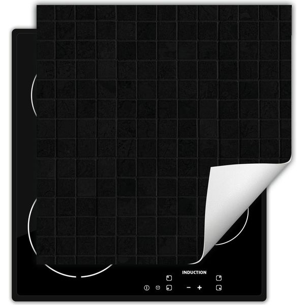 Darhaus Piastra Di Copertura Per Stufe 60X52 Cm Tappetino Antiscivolo Roll-Up, Nero - Piastra-image