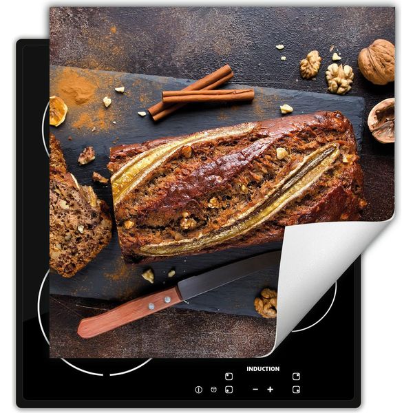 Darhaus Piastra Di Copertura Per Fornelli 60X52 Cm Tappetino Antiscivolo Roll-Up, Pane - Cucina-image