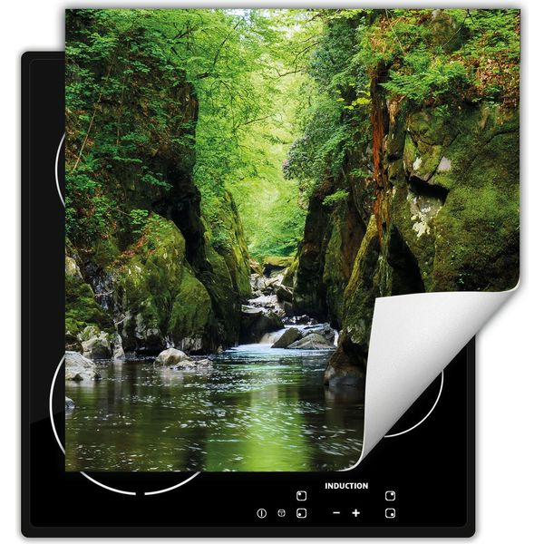 Darhaus Piastra Di Copertura Per Stufe 60X52 Cm Tappetino Antiscivolo Roll-Up, Verde - River-image