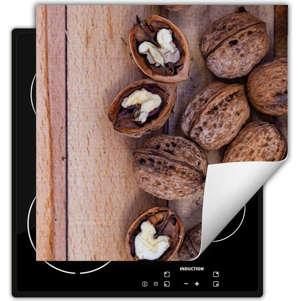 Darhaus Piastra Di Copertura Per Stufe 60X52 Cm Tappetino Antiscivolo Roll-Up, Dadi - Legno-image