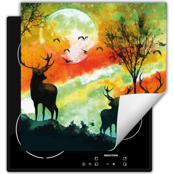 Darhaus Piastra Di Copertura Per Stufe 60X52 Cm Tappetino Antiscivolo Roll-Up, Colorato - Hirsh-image