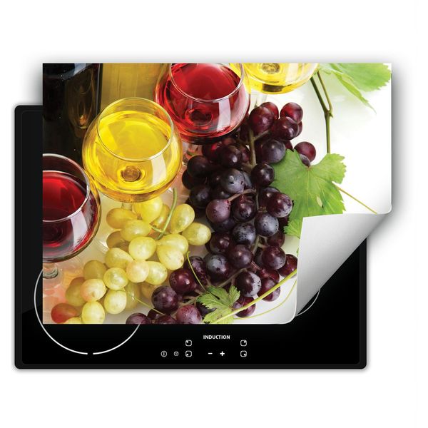 Darhaus Piastra Di Copertura Per Stufe 70X52 Cm Tappetino Antiscivolo Roll-Up, Colorato - Vino-image