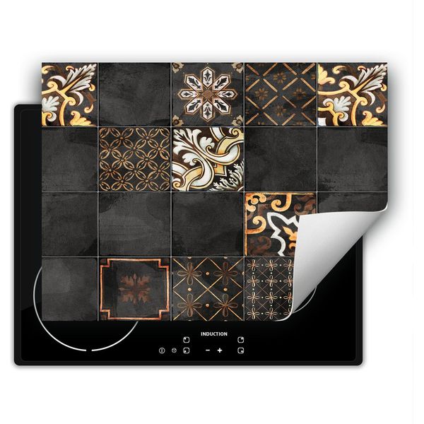Darhaus Piastra Di Copertura 70X52 Cm Tappetino Antiscivolo Arrotolabile, Grigio - Mosaico-image