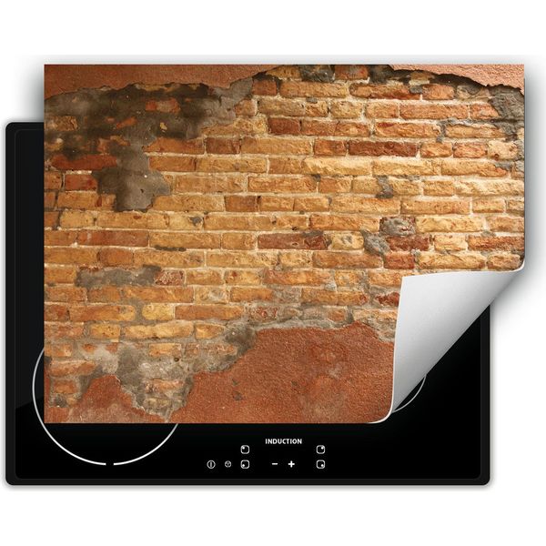 Darhaus Piastra Di Copertura Per Stufa 70X52 Cm Tappetino Antiscivolo Roll-Up, Mattone Vecchio-image