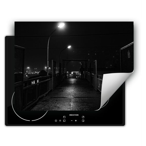 Darhaus Piastra Di Copertura Per Stufe 70X52 Cm Tappetino Antiscivolo Roll-Up, Nero - City-image