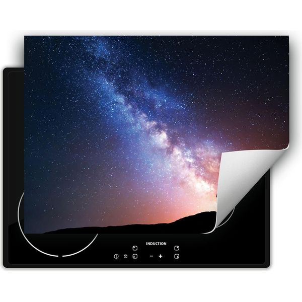 Darhaus Piastra Di Copertura Per Stufe 70X52 Cm Tappetino Antiscivolo Roll-Up, Stelle-image