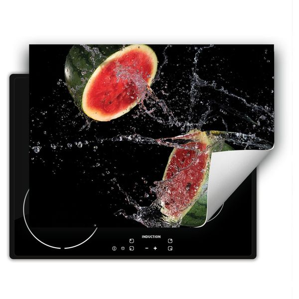 Darhaus Piastra Di Copertura Per Stufa 70X52 Cm Tappetino Antiscivolo Roll-Up, Nero - Anguria-image