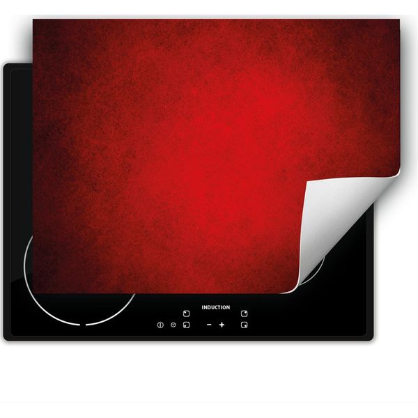 Darhaus Piastra Di Copertura Per Stufa 80X52 Cm Tappetino Antiscivolo Roll-Up, Rosso-image