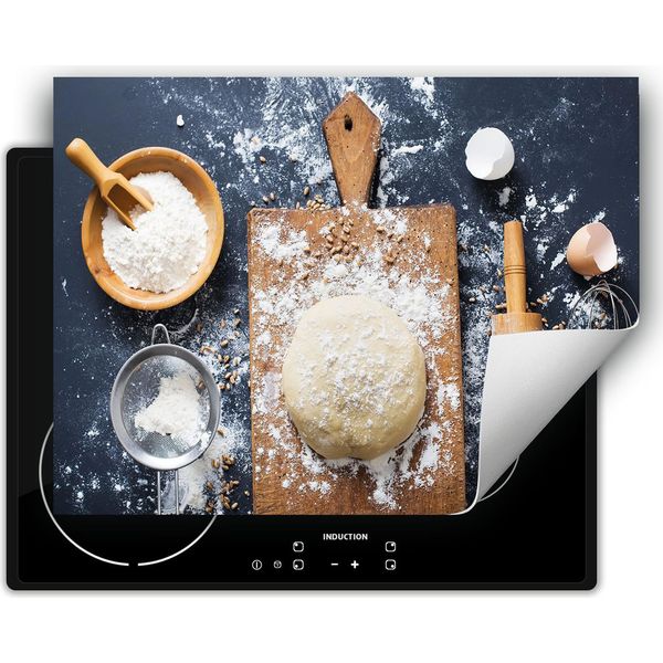 Darhaus Piastra Di Copertura Per Fornelli 80X52 Cm Tappetino Antiscivolo Roll-Up, Pane - Cucina-image