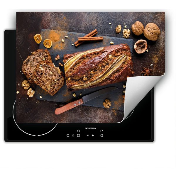Darhaus Piastra Di Copertura Per Fornelli 80X52 Cm Tappetino Antiscivolo Roll-Up, Pane - Cucina-image