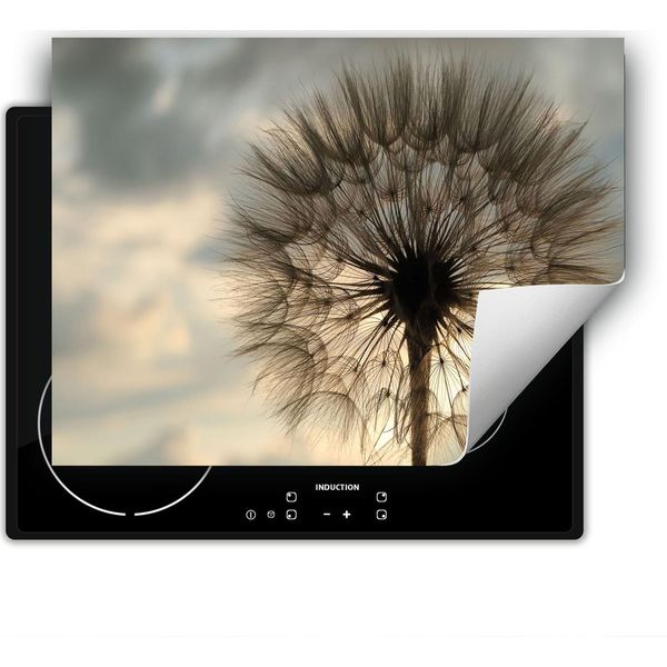 Darhaus Piastra Di Copertura Per Stufa 80X52 Cm Tappetino Antiscivolo Roll-Up, Fiori-image