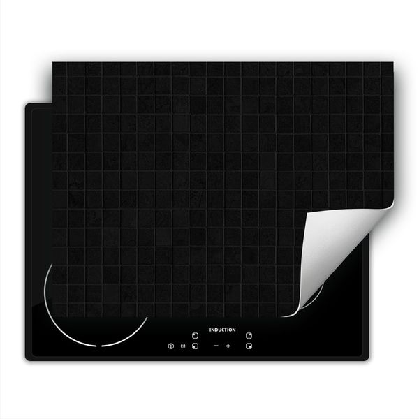 Darhaus Piastra Di Copertura Per Stufa 80X52 Cm Tappetino Antiscivolo Roll-Up, Nero - Piastra-image