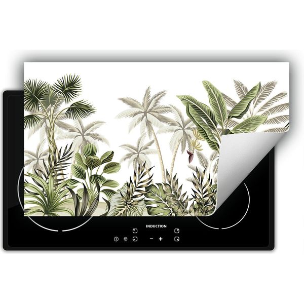 Darhaus Piastra Di Copertura Per Stufe 90X52 Cm Tappetino Antiscivolo Roll-Up, Verde - Foresta-image
