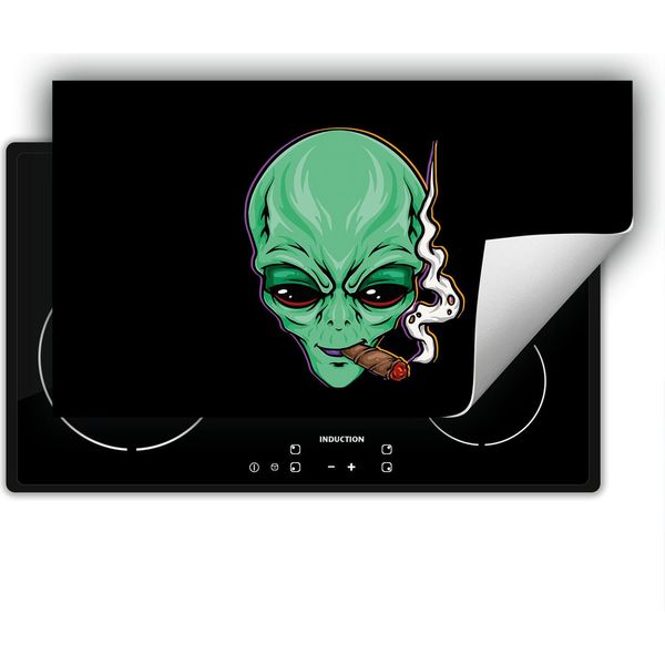 Darhaus Piastra Di Copertura Per Stufe 90X52 Cm Tappetino Antiscivolo Roll-Up, Nero - Ufo-image