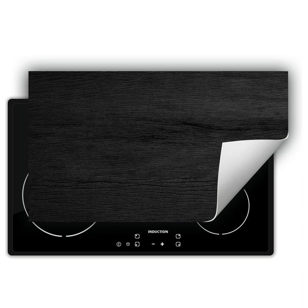Darhaus Piastra Di Copertura Per Stufe 90X52 Cm Tappetino Antiscivolo Roll-Up, Nero - Legno-image