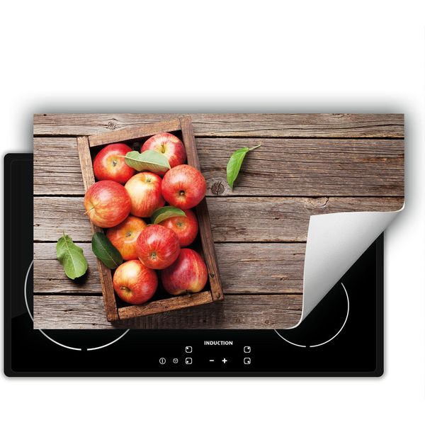 Darhaus Piastra Di Copertura Per Stufa 90X52 Cm Tappetino Antiscivolo Roll-Up, Mele - Legno-image