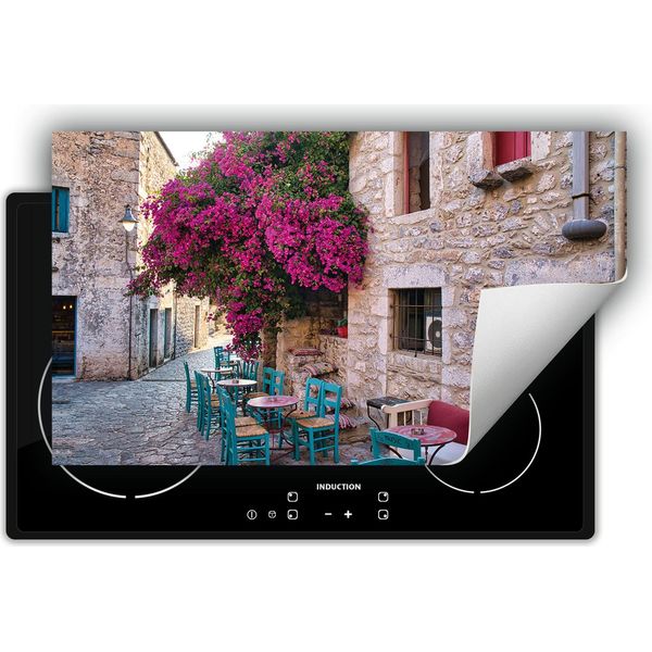 Darhaus Piastra Di Copertura Per Stufe 90X52 Cm Tappetino Antiscivolo Roll-Up, Città-image
