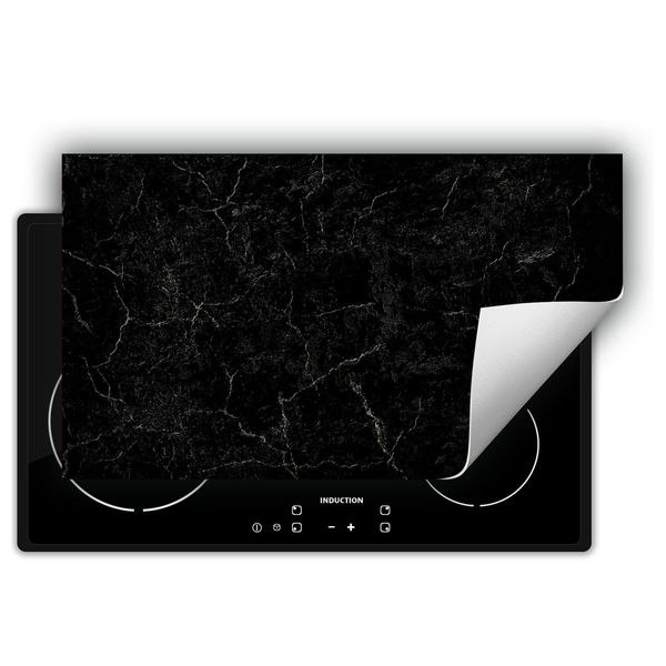 Darhaus Piastra Di Copertura Per Stufe 90X52 Cm Tappetino Antiscivolo Roll-Up, Nero - Marmo-image