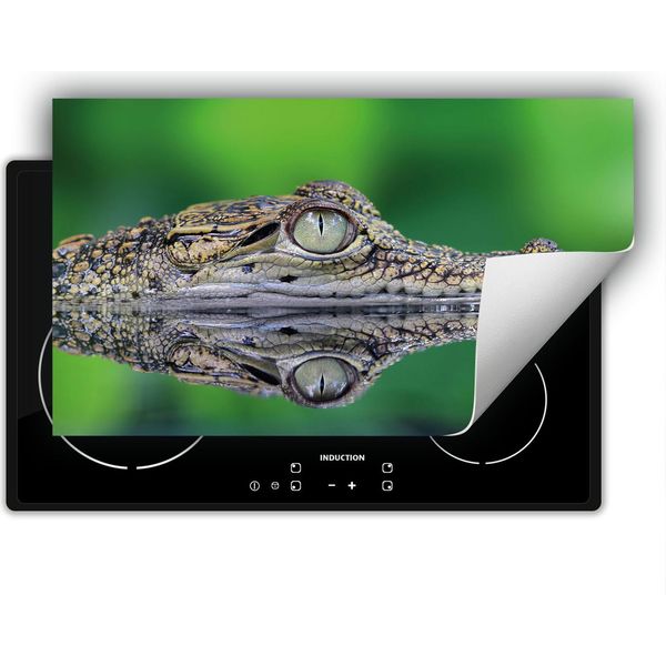 Darhaus Piastra Di Copertura Per Stufa 90X52 Cm Tappetino Antiscivolo Roll-Up, Verde - Coccodrillo-image