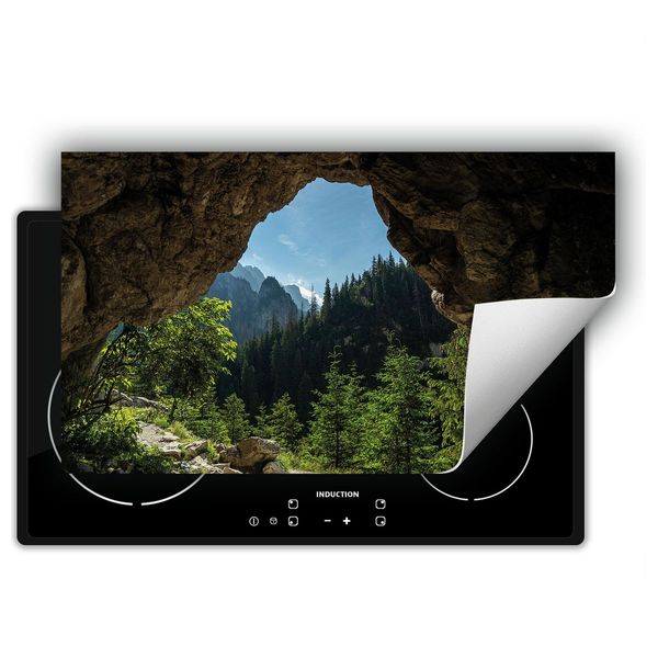 Darhaus Piastra Di Copertura Per Stufe 90X52 Cm Tappetino Antiscivolo Roll-Up, Foresta-image