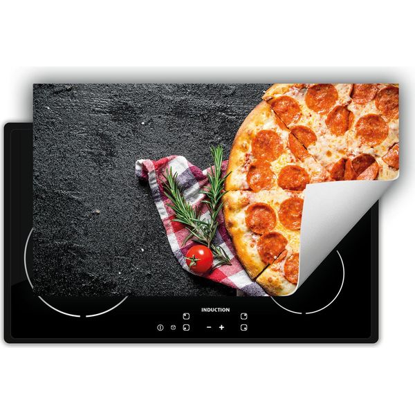 Darhaus Piastra Di Copertura Per Fornelli 90X52 Cm Tappetino Antiscivolo Roll-Up, Pizza-image