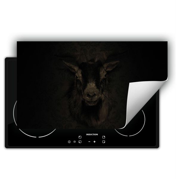Darhaus Piastra Di Copertura Per Stufa 90X52 Cm Tappetino Antiscivolo Roll-Up, Capra-image