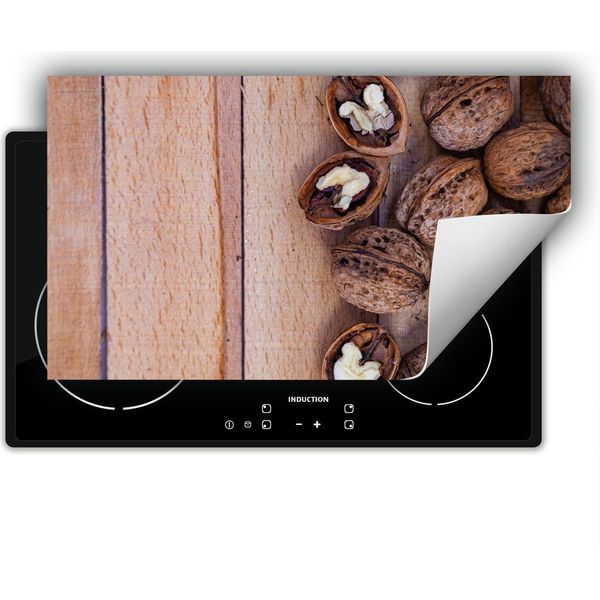 Darhaus Piastra Di Copertura Per Stufa 90X52 Cm Tappetino Antiscivolo Roll-Up, Dadi - Legno-image