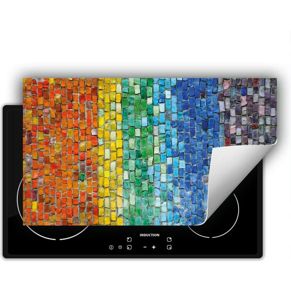 Darhaus Piastra Di Copertura Per Stufe 90X52 Cm Tappetino Antiscivolo Roll-Up, Colorato - Mattone-image