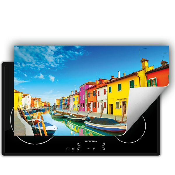 Darhaus Piastra Di Copertura Per Fornelli 90X52 Cm Tappetino Antiscivolo Arrotolabile, Colorato - City-image
