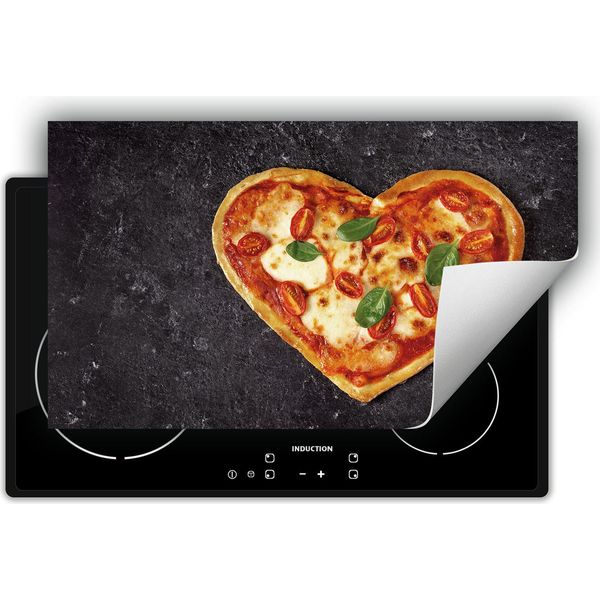 Darhaus Piastra Di Copertura Per Fornelli 90X52 Cm Tappetino Antiscivolo Roll-Up, Ardesia - Pizza-image
