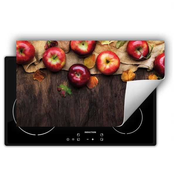 Darhaus Piastra Di Copertura Per Stufa 90X52 Cm Tappetino Antiscivolo Roll-Up, Legno - Mele-image